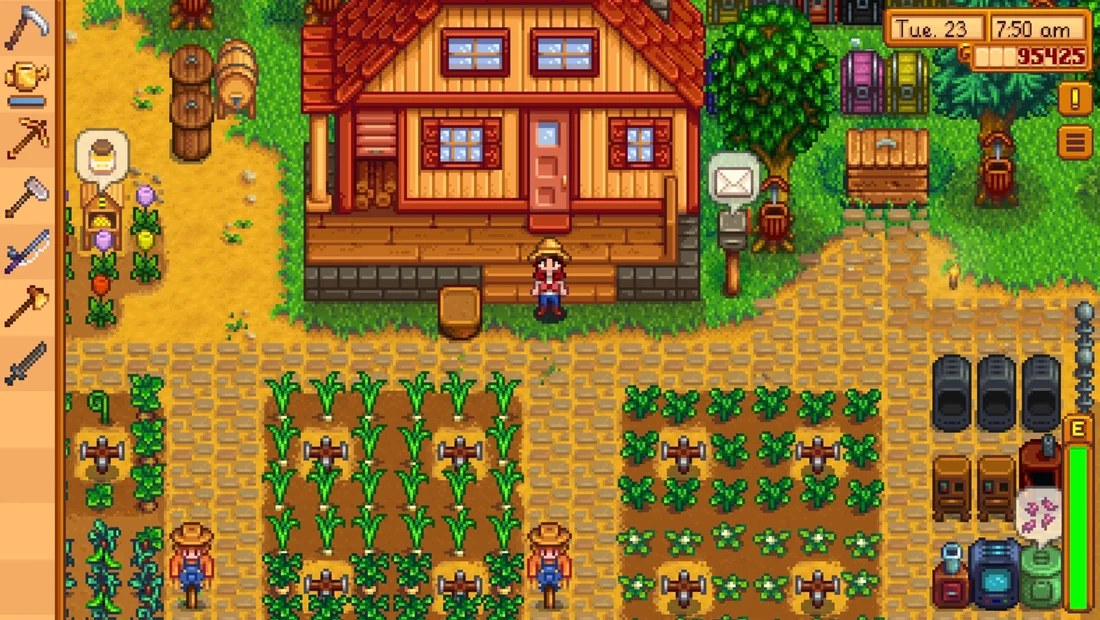 Stardew Valley official screenshot illustrating When Should You Upgrade the Watering Can?