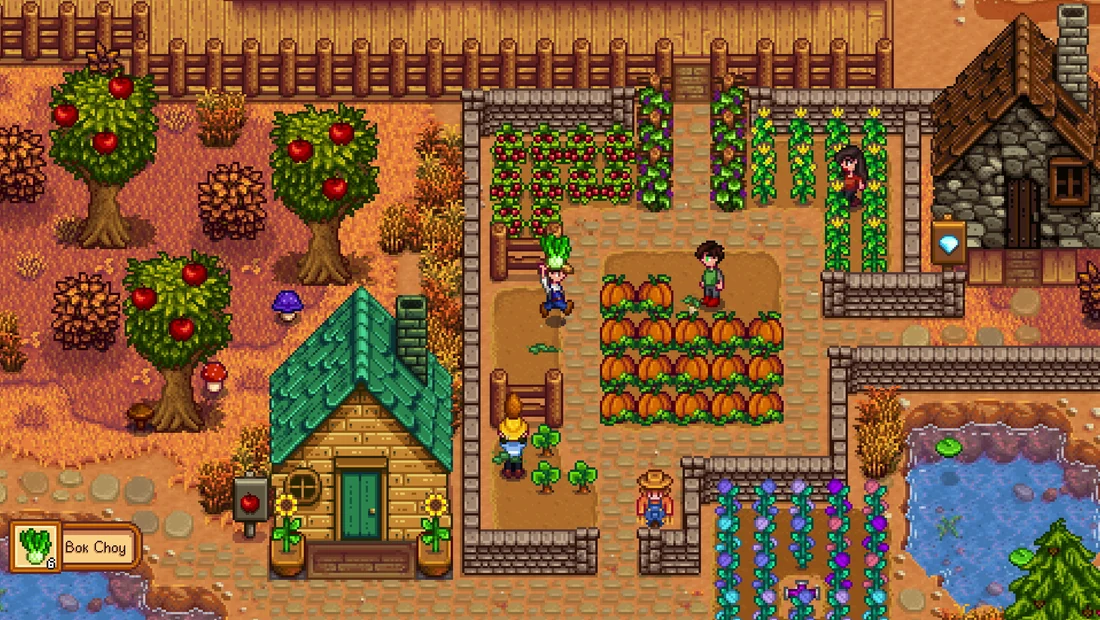 Official Stardew Valley farm screenshot; illustrative image, not the in-game map