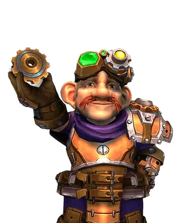 Official World of Warcraft Gnome race portrait