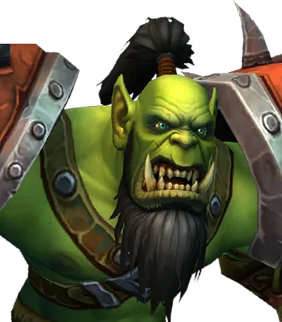 Official World of Warcraft Orc race portrait