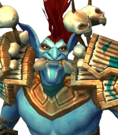 Official World of Warcraft Troll race portrait